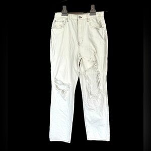 Pacific Sunwear Pac Sun Off White Dad Jeans